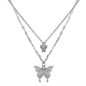 Butterfly Silver fantasy necklace